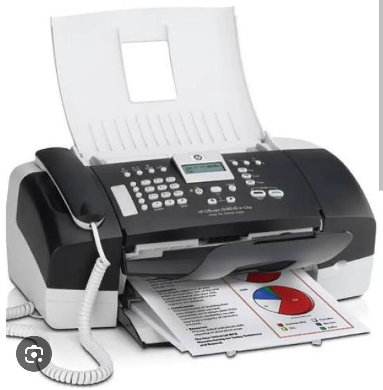 Impressora multifuncional hp officejet all-in-on, pro série j3600 usada.