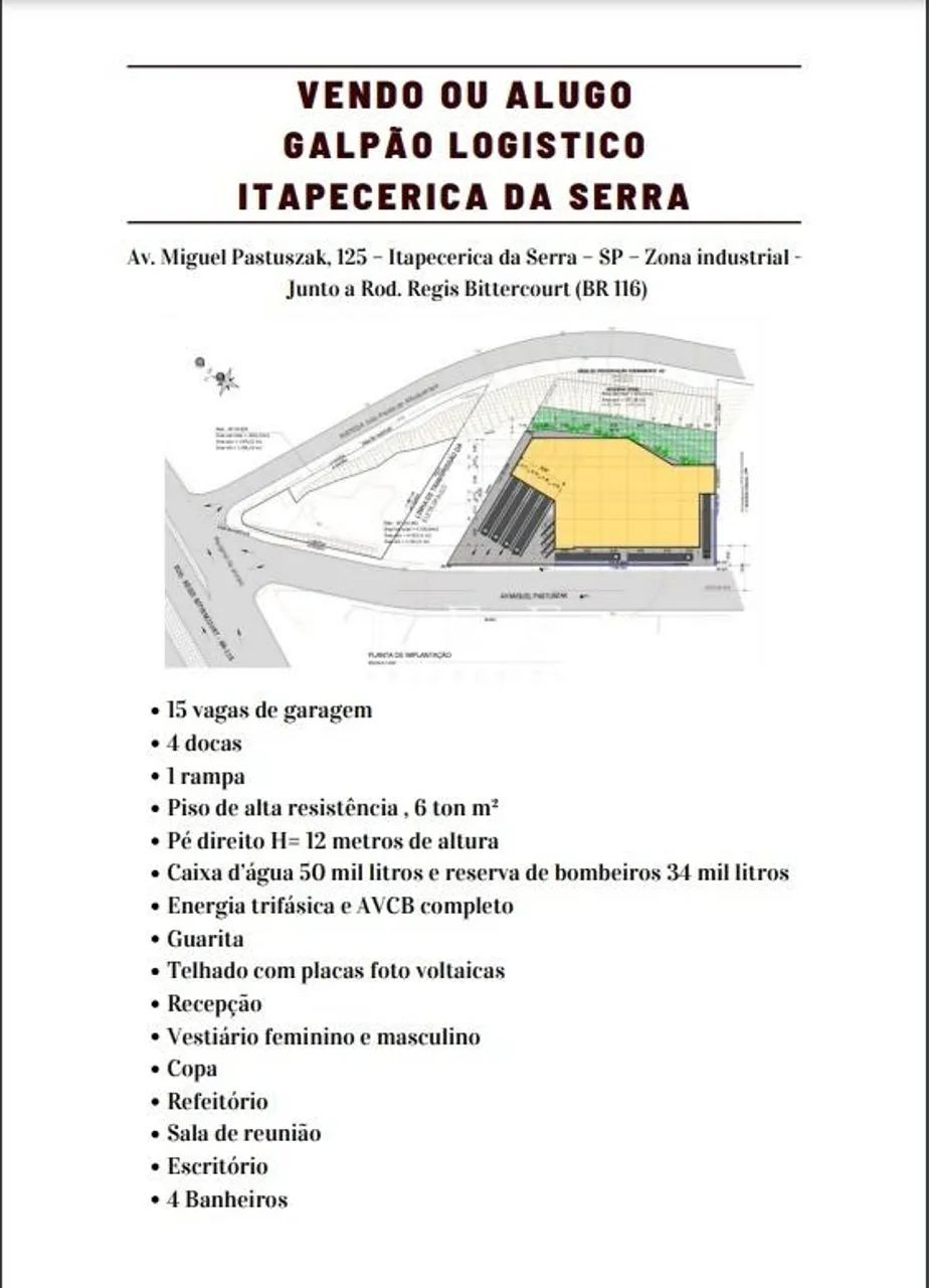 Excelente Galpão Itapecerica da Serra, - Foto 2