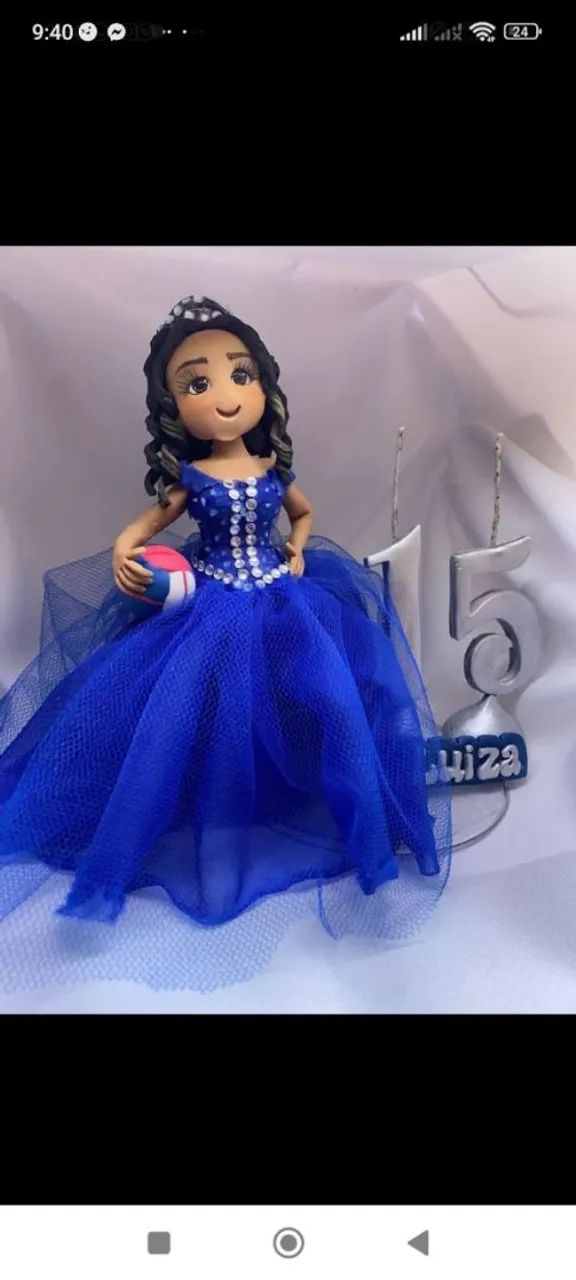Topo de bolo debutantes