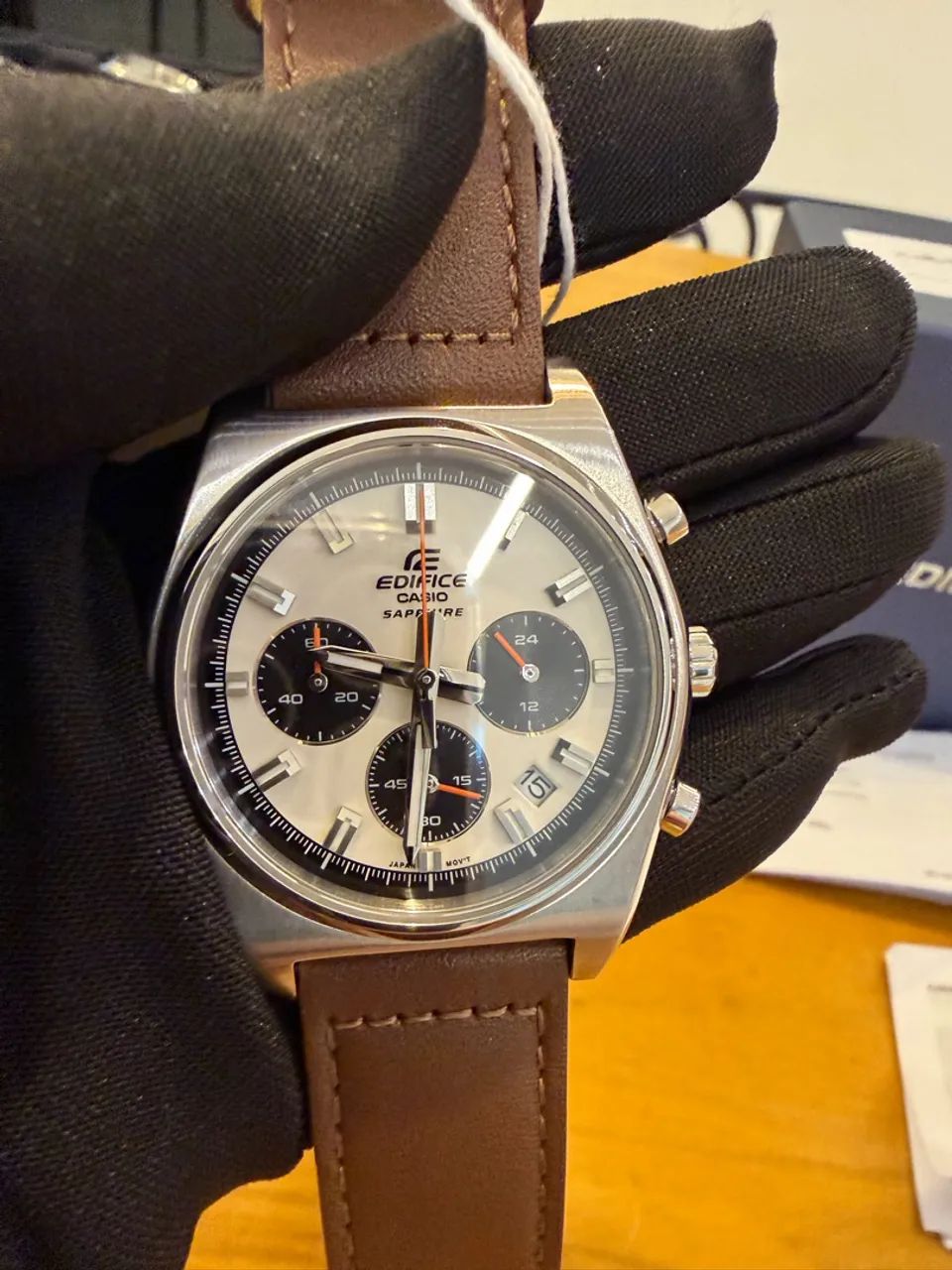 Relógio Casio Edifice Panda Cronógrafo  - Foto 3