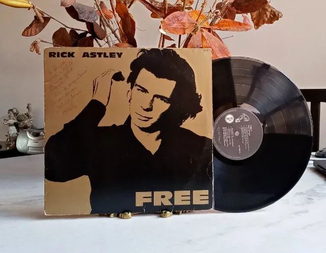 lp vinil / rick astley / free / 1991 / com encarte