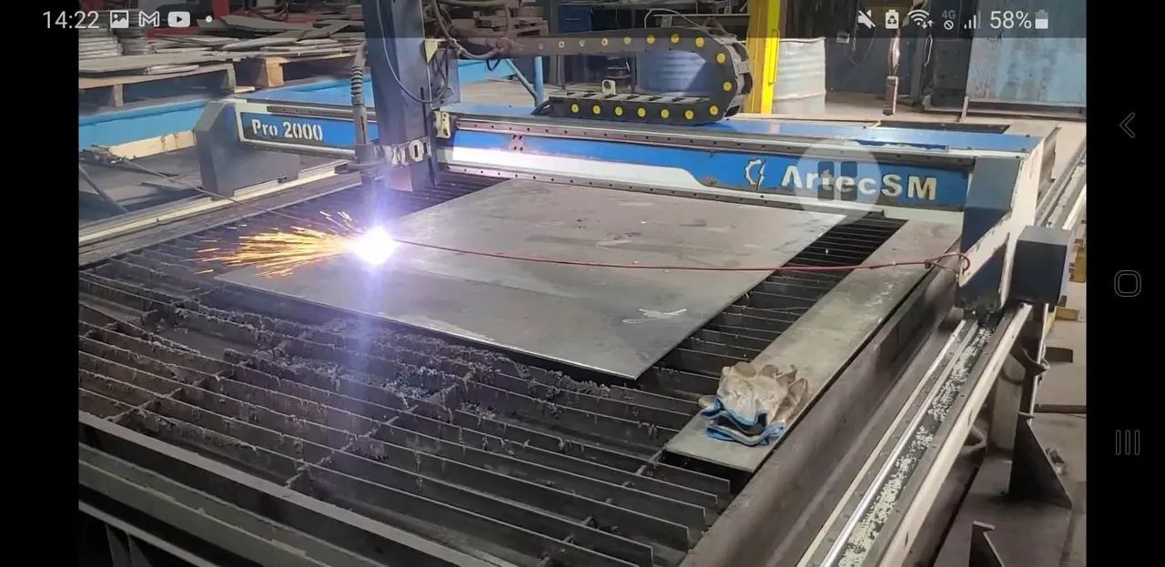 Maquina corte cnc plasma e oxicorte.