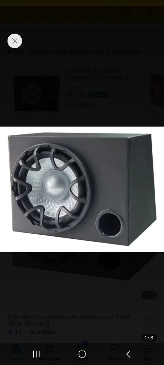 Sub UXP Bravox 500w + módulo stetsom 1200w.