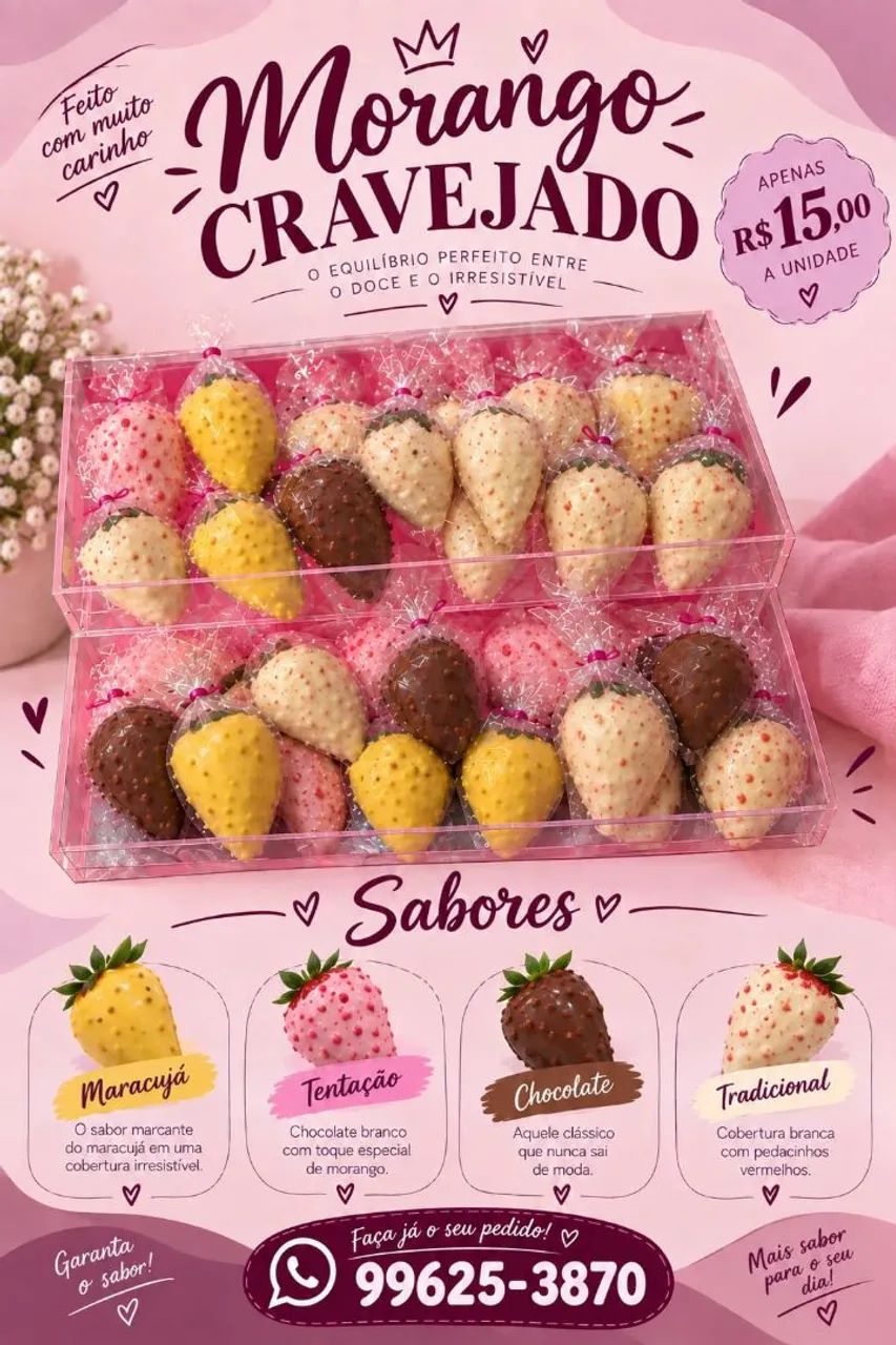 MORANGO CRAVEJADO 15,00