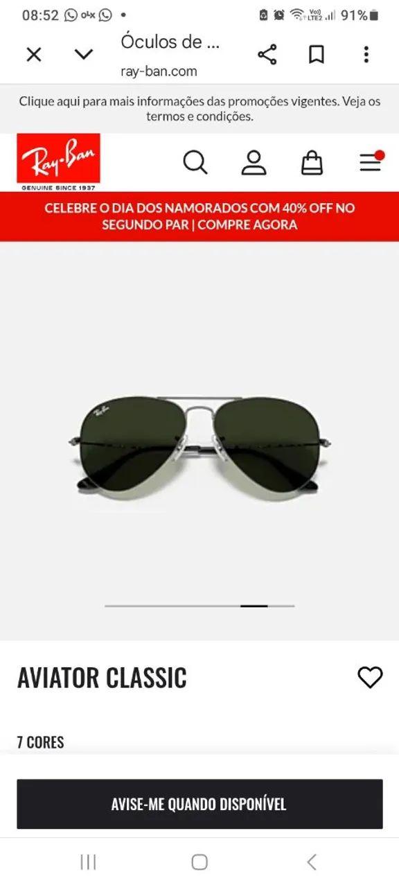 ÓCULOS DE SOL RAY- BAN SUNGLASSES - Foto 3