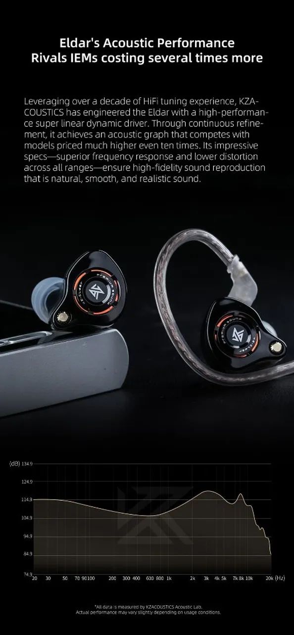 Fone Kz Eldar 3.5mm com microfone  fone gamer free fire pubg  - Foto 2