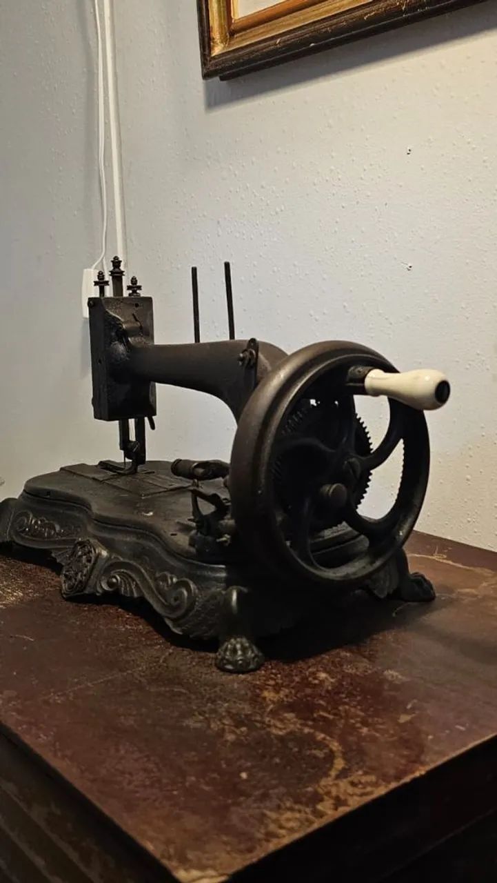 Maquina antigo decoração. 