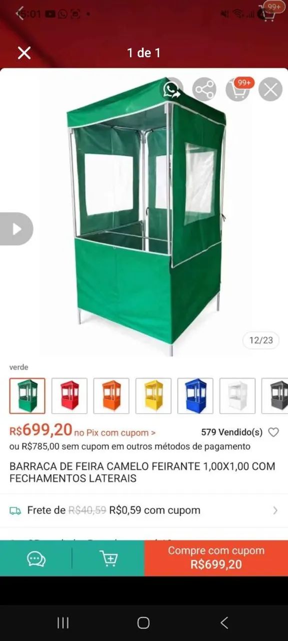 Barraca de feira pra empreendedores  - Foto 2
