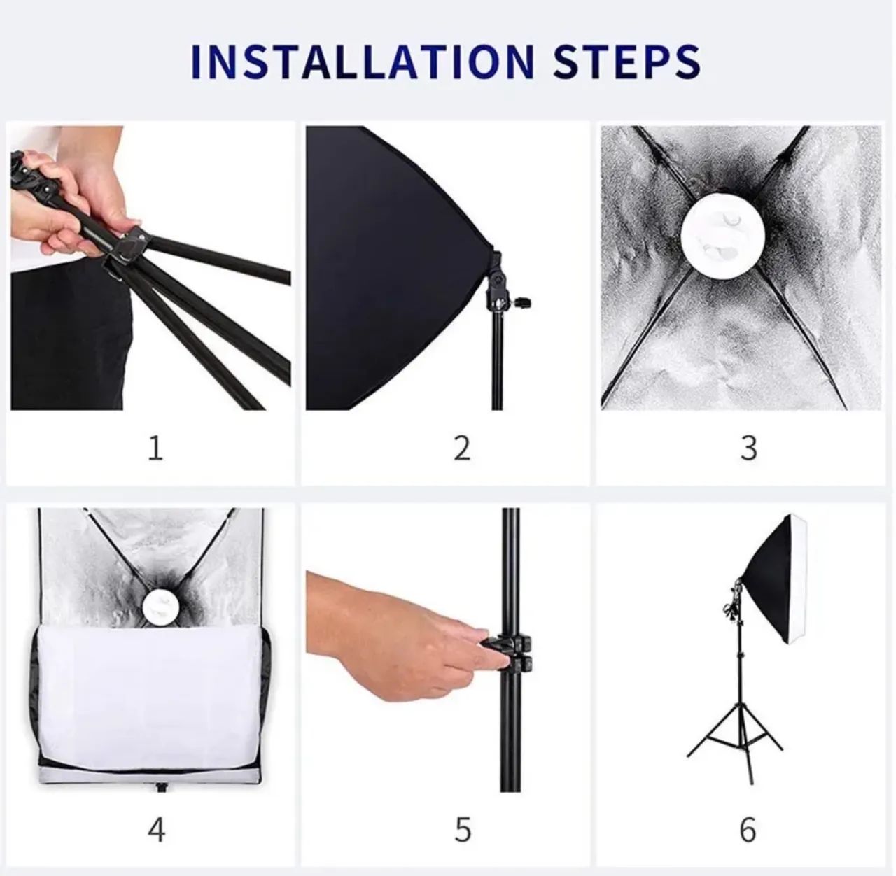 Kit Soft Box, Luz de estúdio, Continua E27 - Foto 4