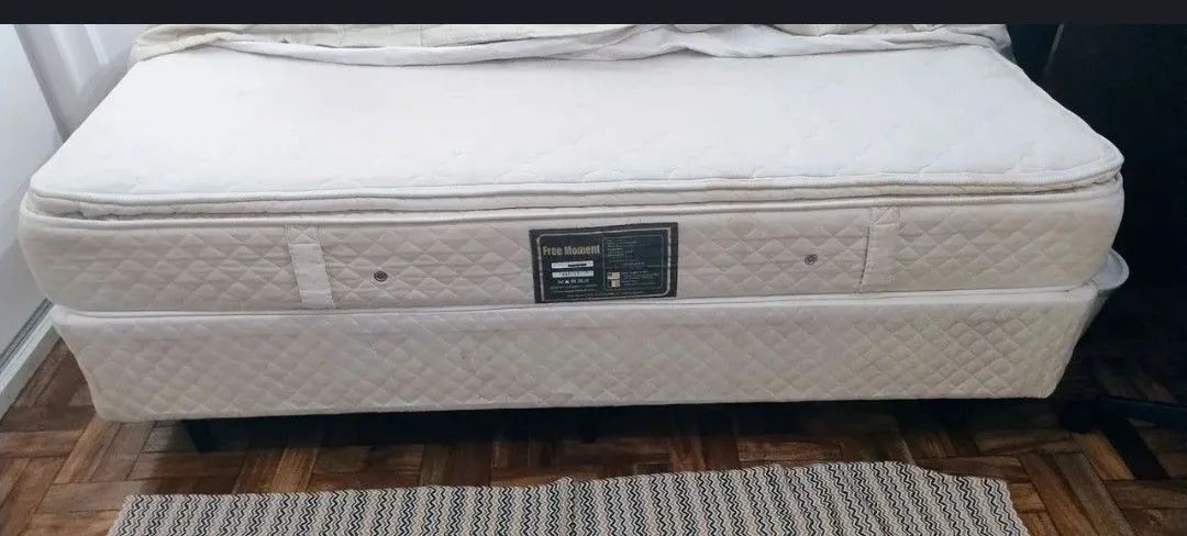 Cama solteiro box + colchão em ótimo estado. - Foto 2