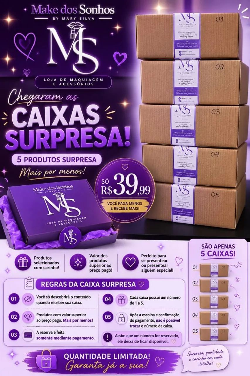 Caixa surpresa - Make dos Sonhos  - Foto 2