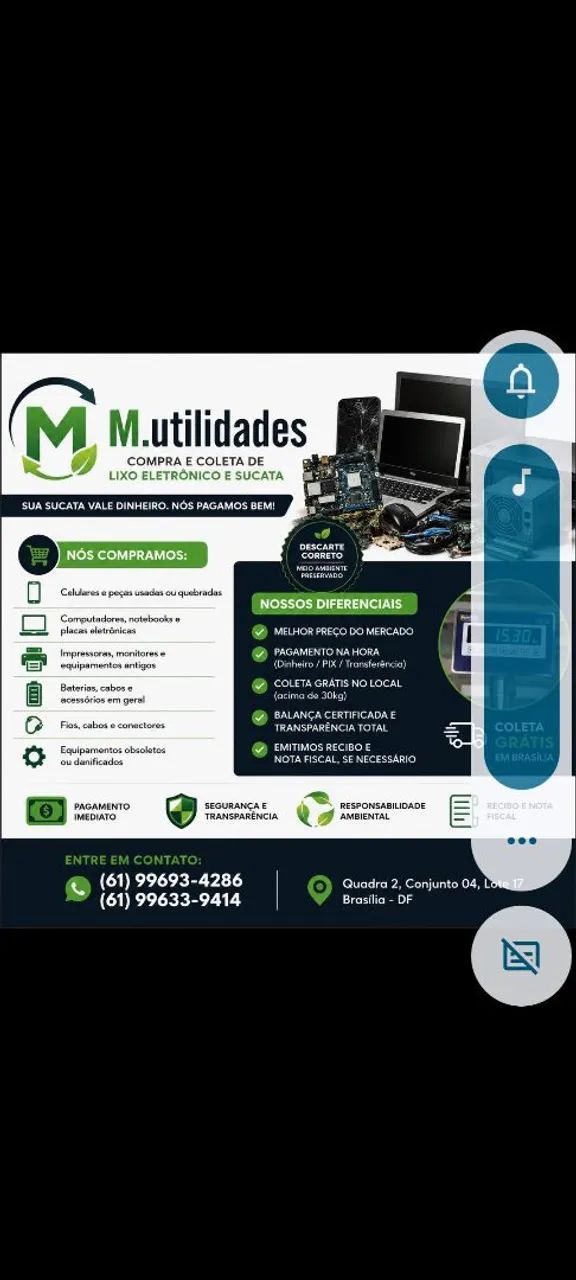 Compramos sucata de informática