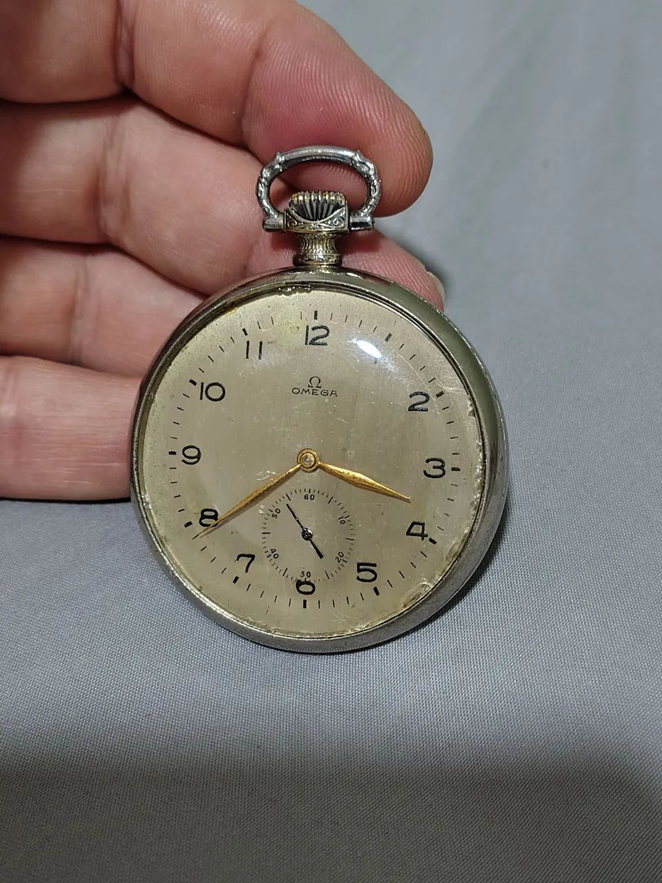 RELOGIO DE BOLSO OMEGA! REVISADO! IMPECÁVEL 