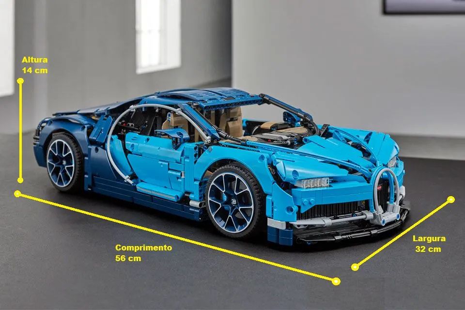 Bugatti Chiron de 3599 peças Kit Blocos de Montar