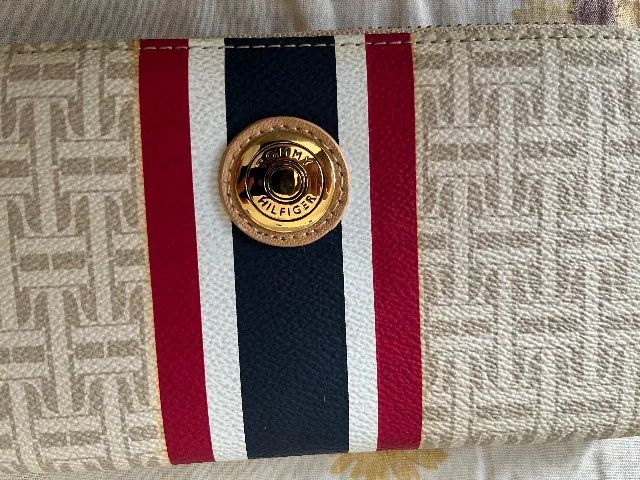 Carteira Wallet Tommy Hilfiger Bege Nunca Usada