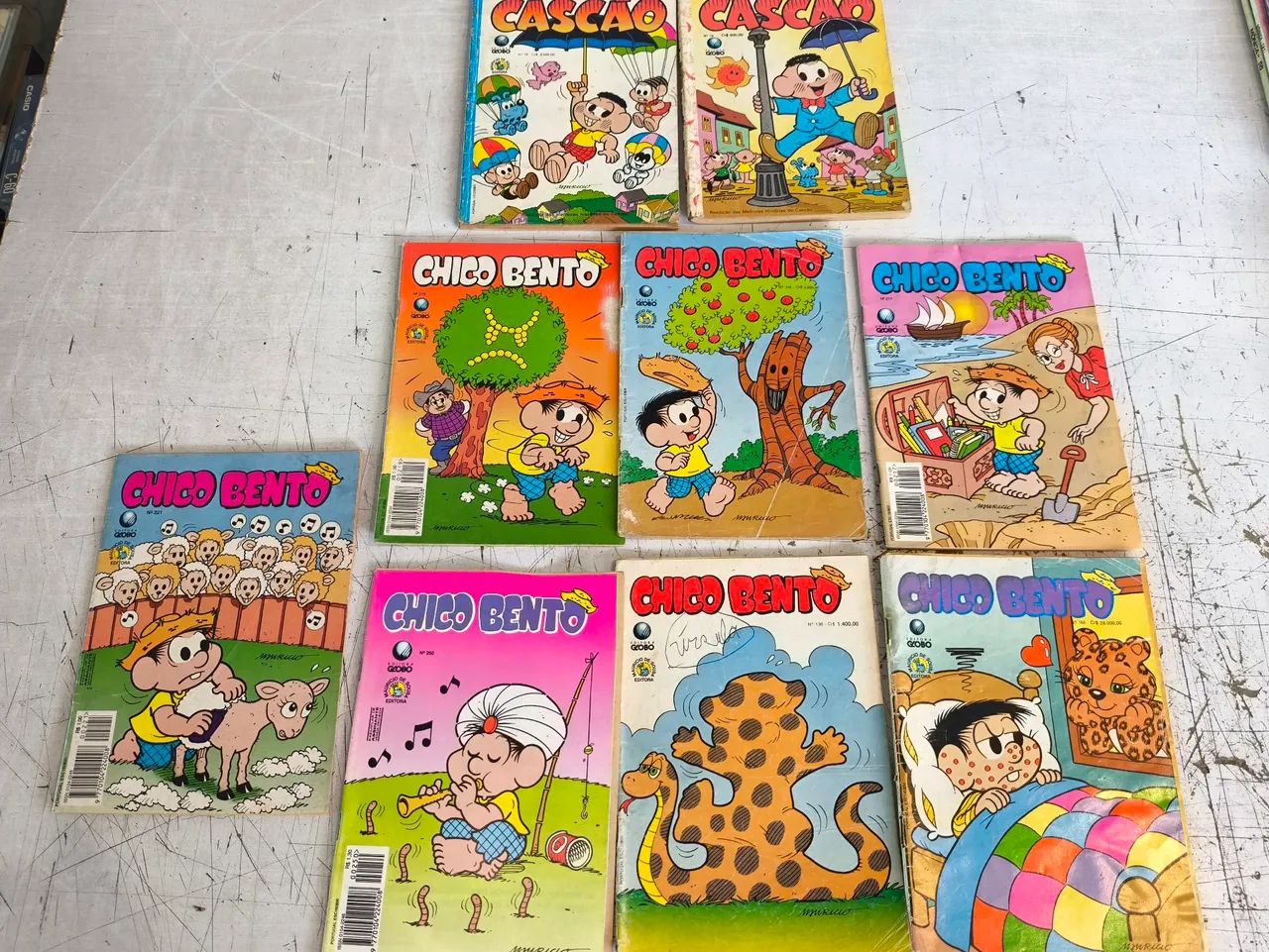 Lote de gibis mônica cascão margarida Almanacao usado - Livros e