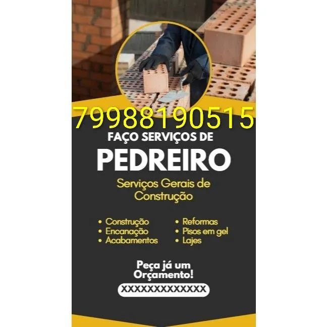 ENCANADOR e pedreiro de Aracaju e interior 