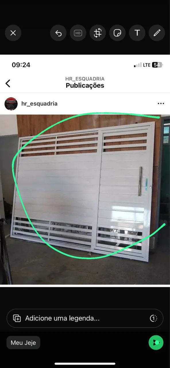 Portão de alumínio 64962132109571121