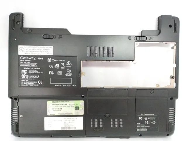 Carcaça Da Tampa Inferior Notebook  Gateway 3560