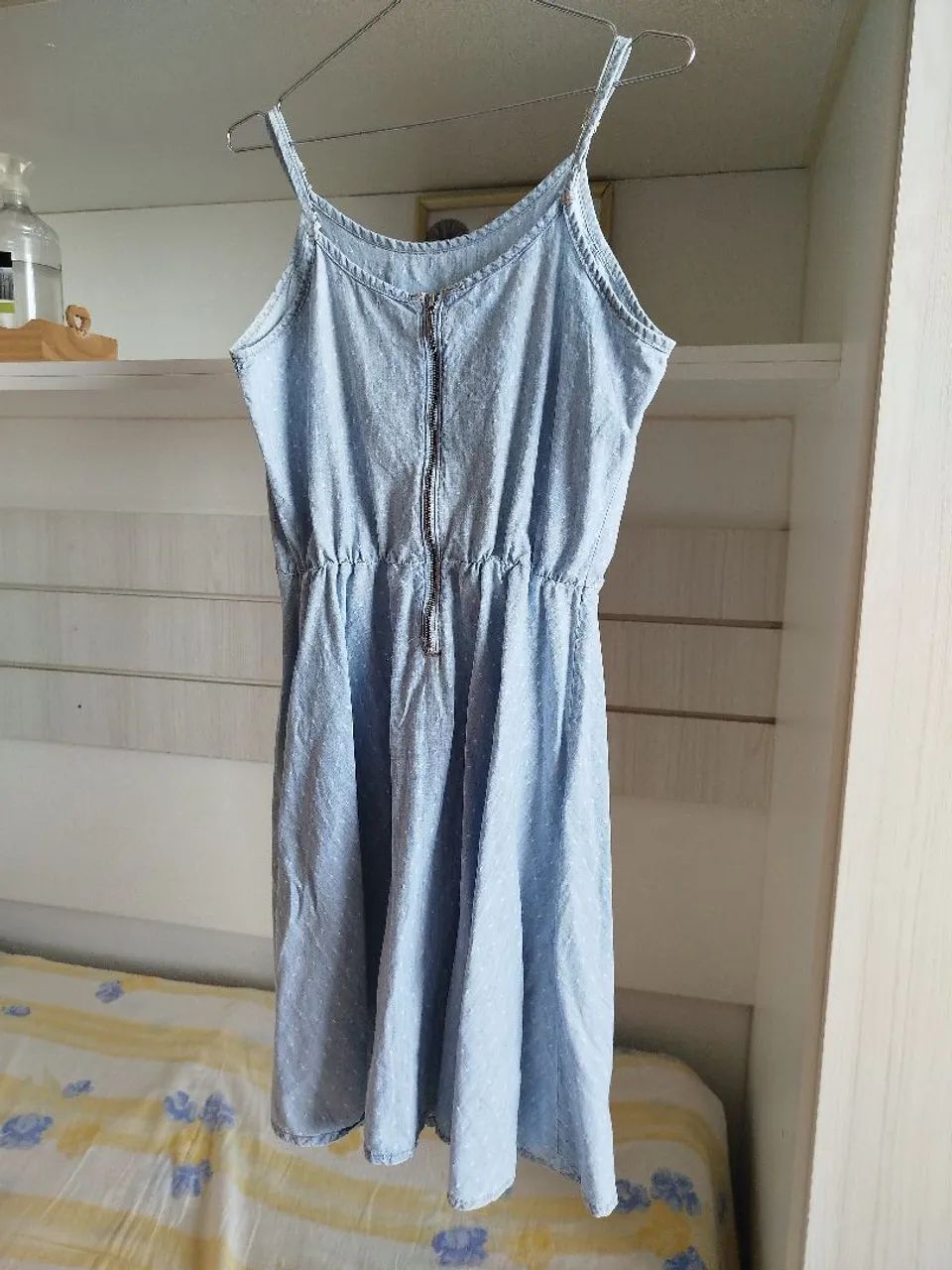 Vestido Jeans de Alcinha Damyller - Foto 2