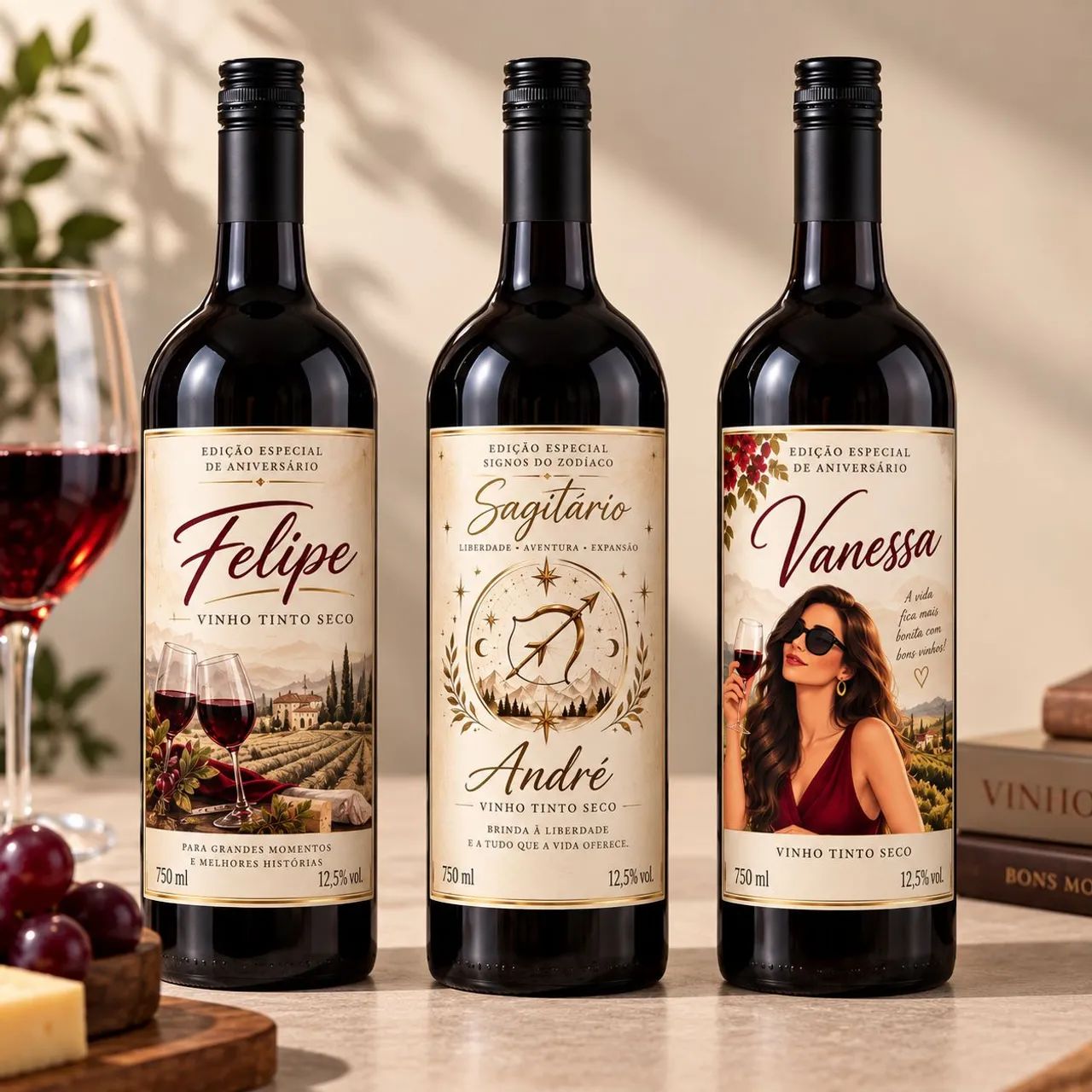 Vinho personalizado 