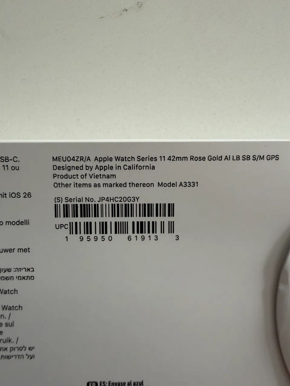 Apple Watch Séries 11 GPS - Rose Gold 42mm - Foto 3