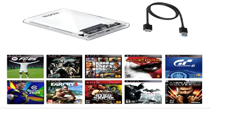 HD PORTÁTIL P/ VIDEO GAME-JOGOS,DADOS E SISTEMA