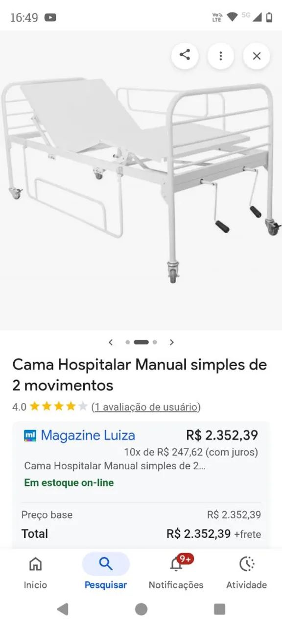 Cama hospitalar  - Foto 2