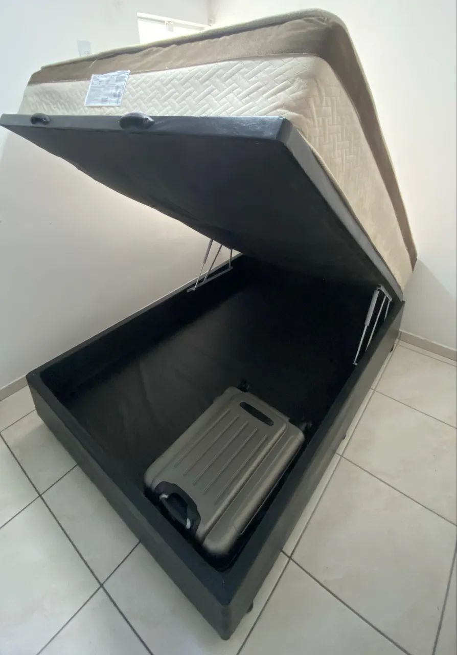 Cama box casal (Baú+ colchão) - Foto 5