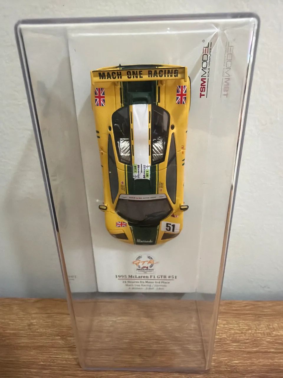 TSMモデル 1/43 1995 マクラーレン F1 GTR#51 Ayrton Senna TSMMODEL 1995 McLaren F1 GTR #51 1:43 - Hobbies e