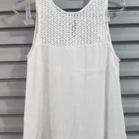 blusa branca viscose e renda marisa - Foto 2