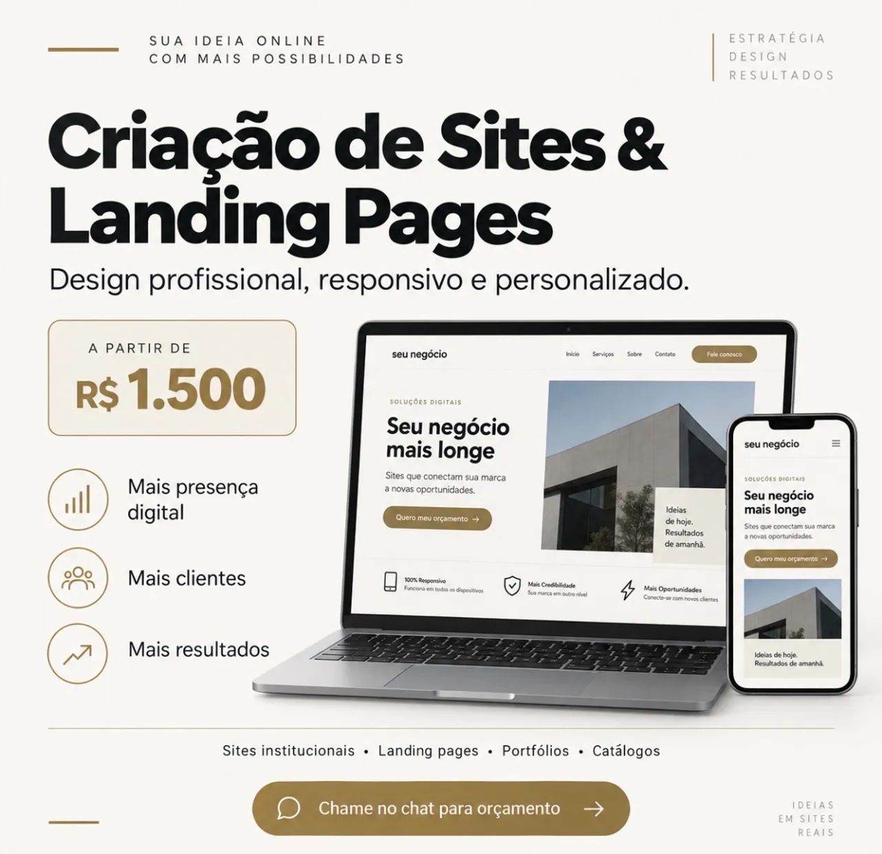 Criação de Sites e Landing Pages Profissionais