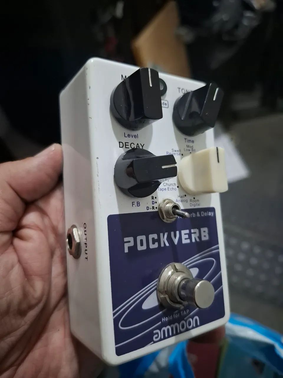 Pedal Pockverb Amon Delay e Reverb 14 tipos - Foto 4