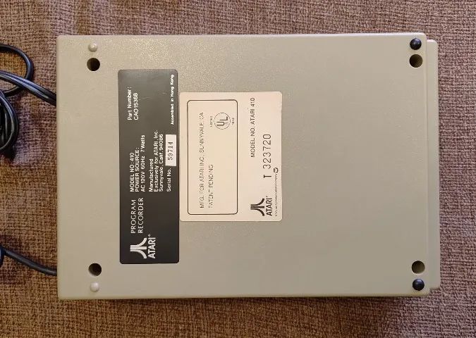 Toca Fitas K7 ( DataCorder ) Atari Program Recorder 410 P/ Atari XL -Ruim / Para Conserto - Foto 4