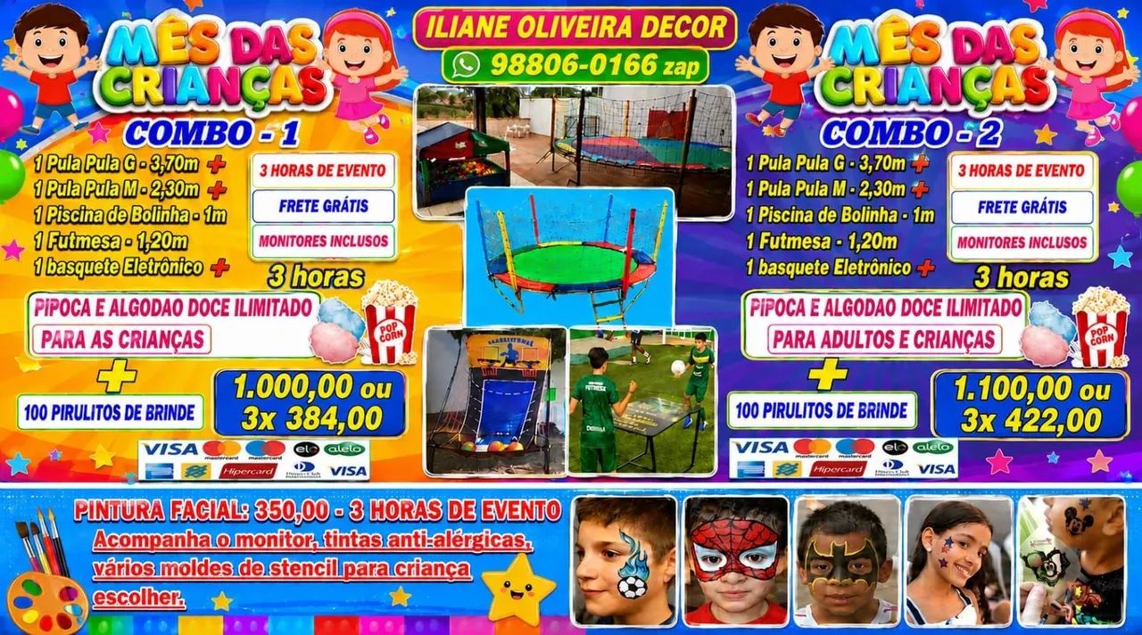 Pula pula piscina de bolinha algodão doce e pipoca  - Foto 3