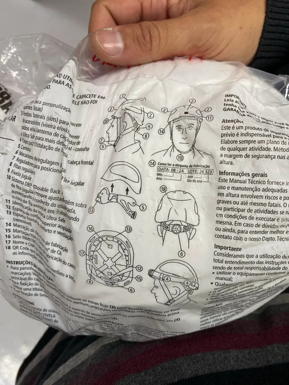 Capacete utra safety com protetor concha - Foto 4