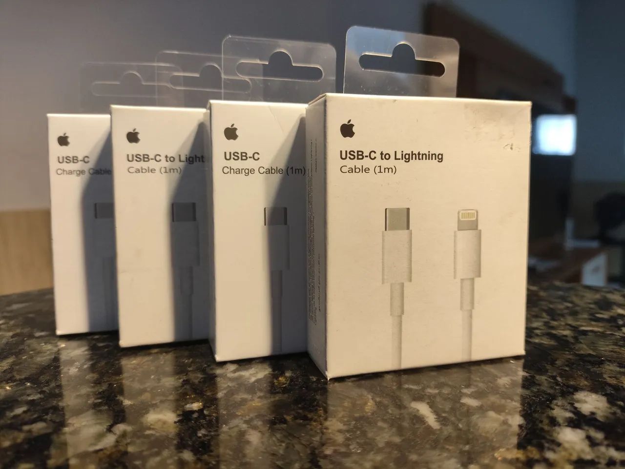 CABO APPLE PARA IPHONE CARREGADOR 1M - Foto 4