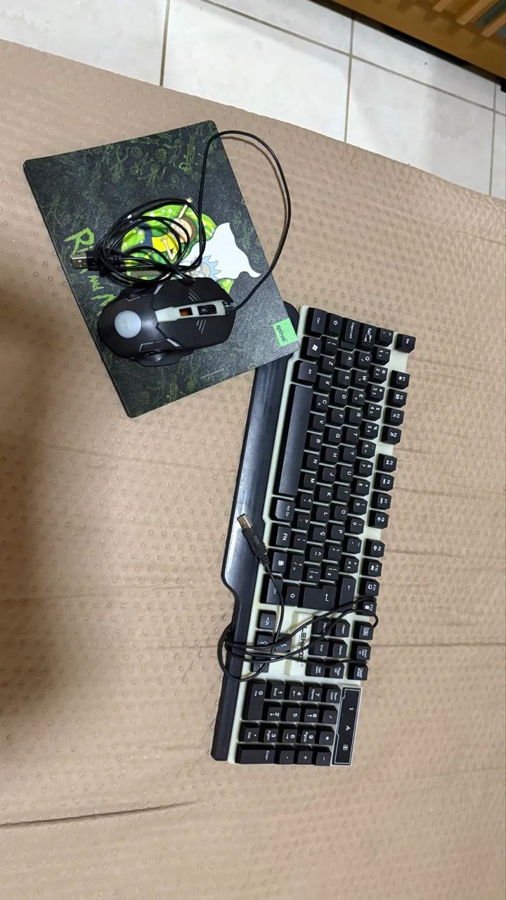 teclado e mouse com rgb - Foto 4
