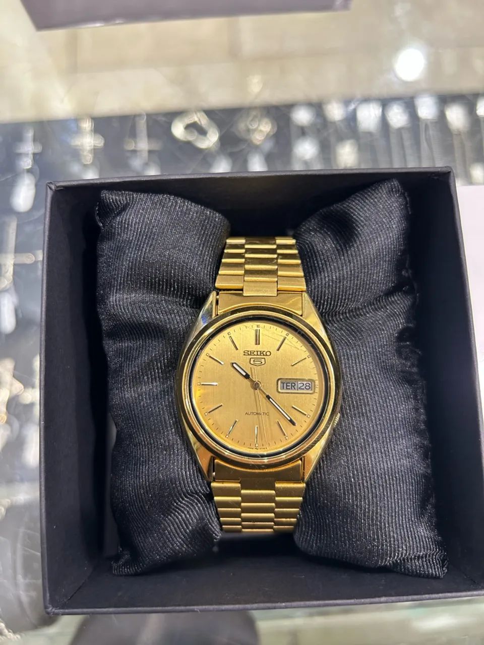 Seiko snxl72 dourado