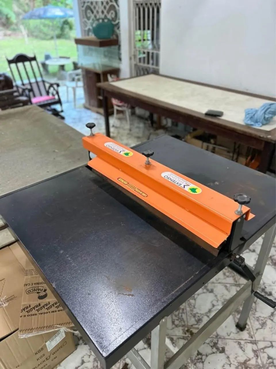 Máquina de Corte e Vinco 100cm - Extenso - sua fábrica de caixa de papelão - Foto 5