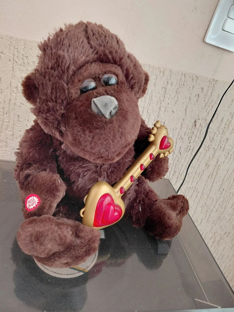 Gorila musical pelucia antigo  - Foto 2