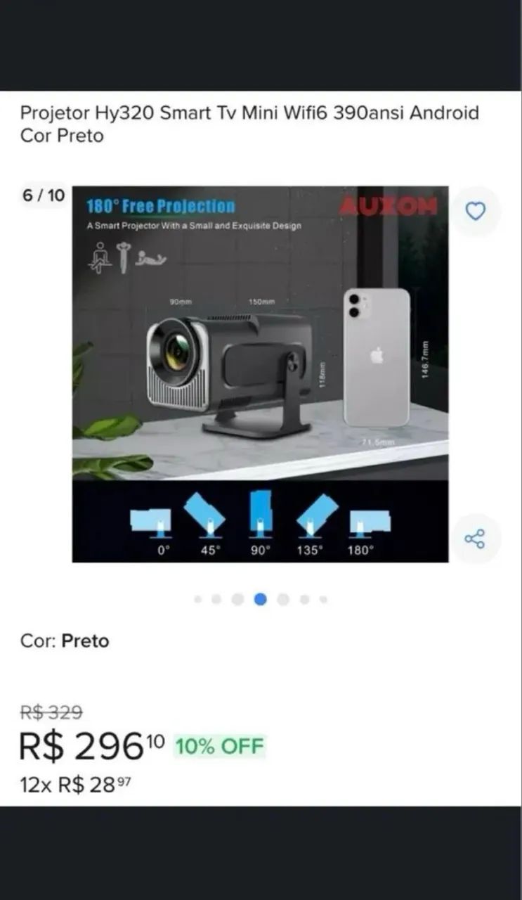 Projetor Hy320 Smart - Foto 4