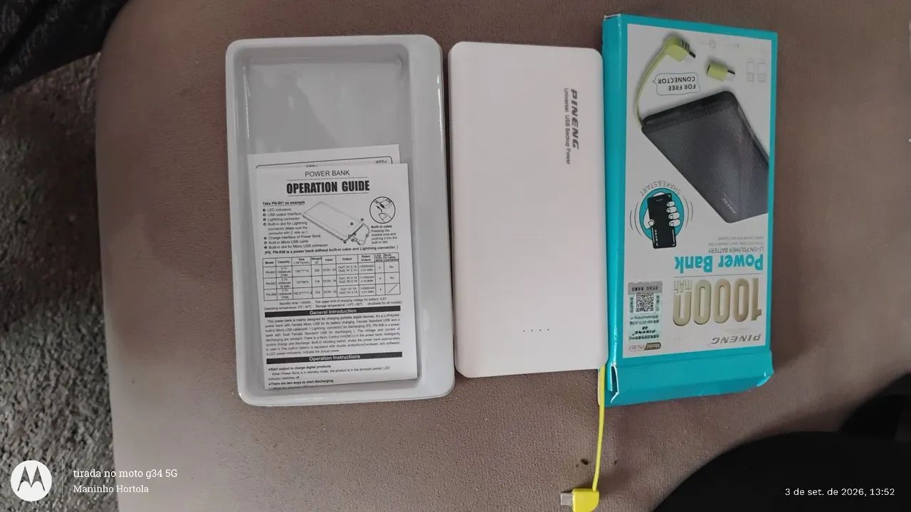 Power bank 10000mah "BRANCO" - Foto 4