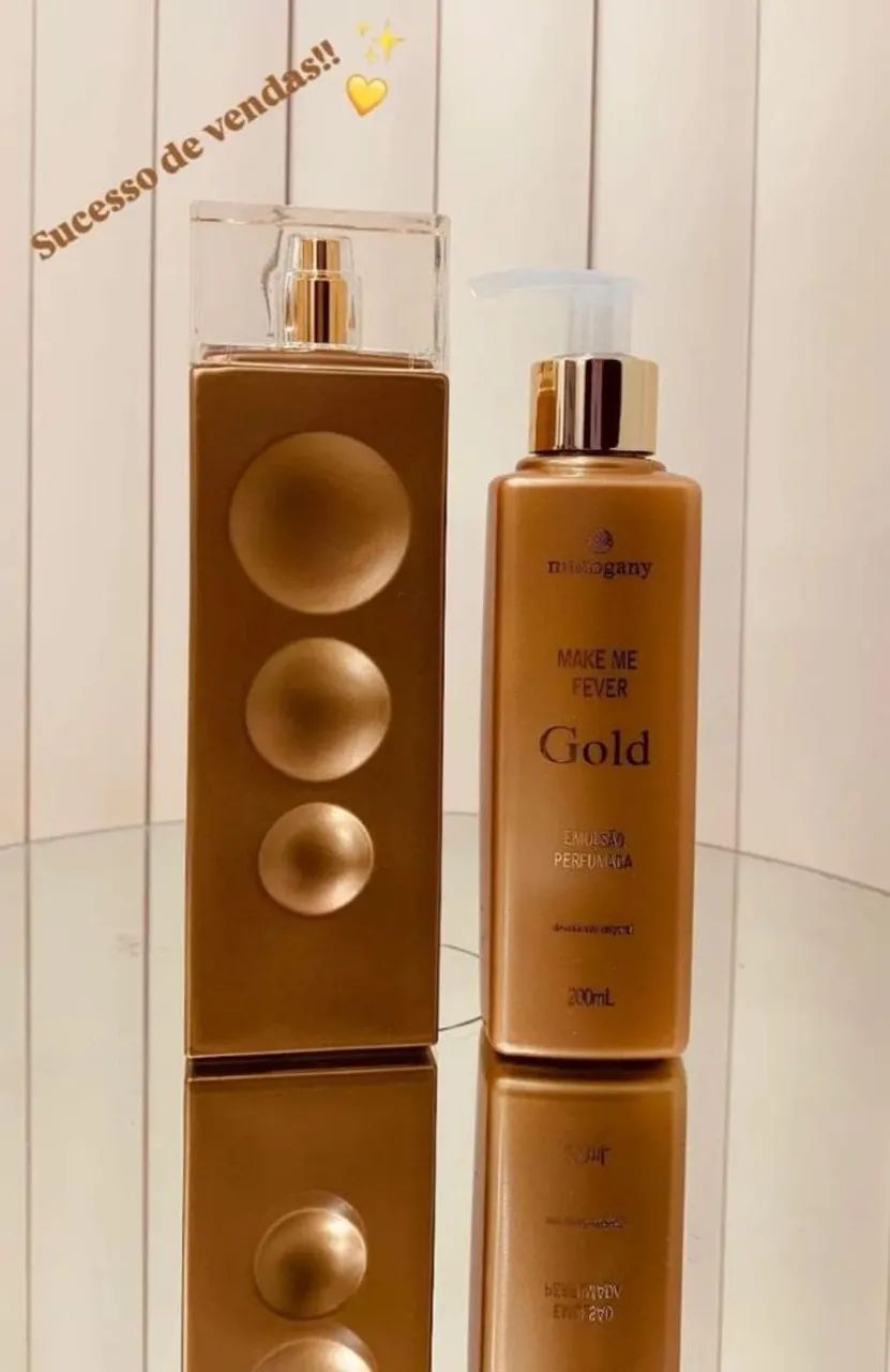 Perfume make me fever gold 