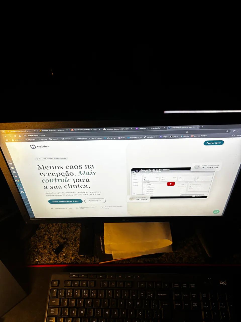 Monitor LG 21.5 LED FULL HD Gamer - Foto 4