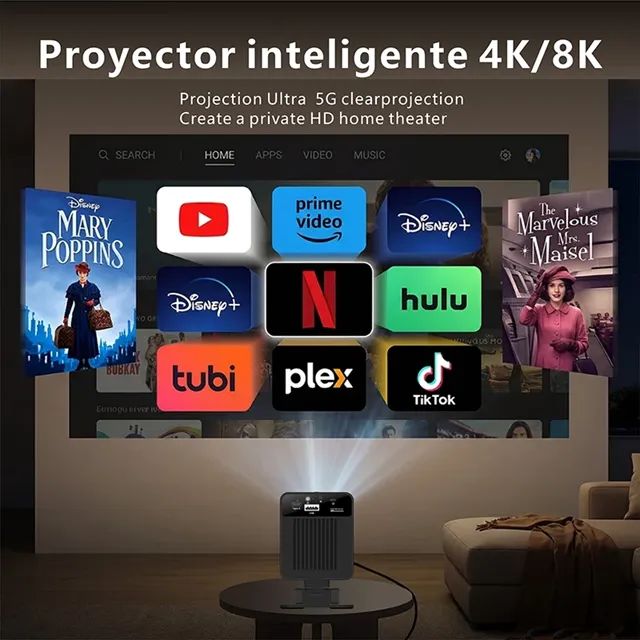 Mini Projetor A1 Android 4K Wifi Bluetooth - Foto 2