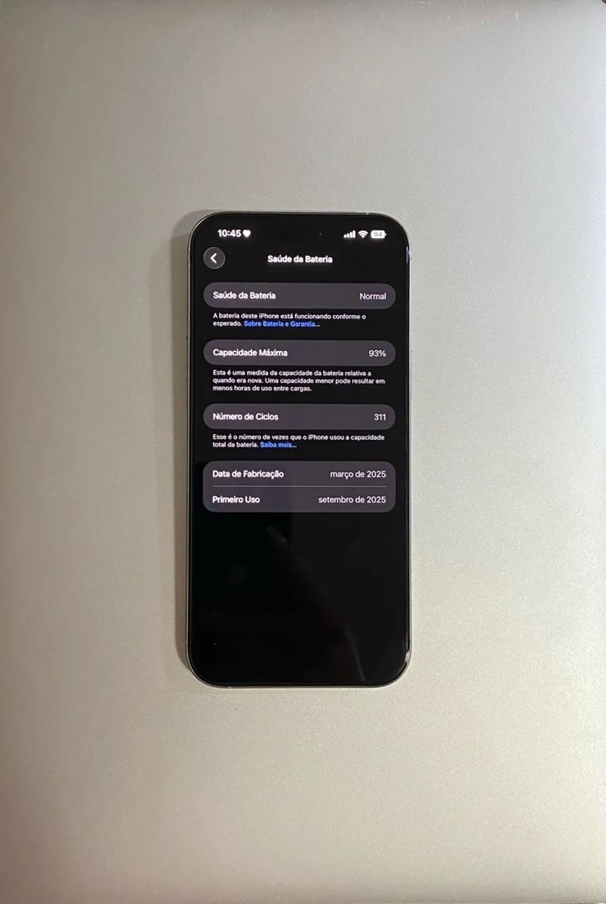 iPhone Titânio natural 16 pro Max 256gb  - Foto 3
