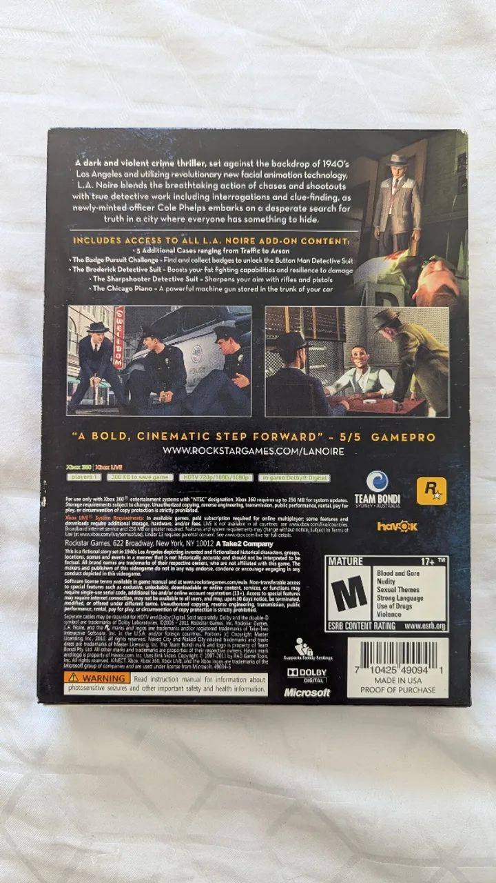 L.A. Noire (Complete Edition) - Xbox 360 - Foto 2