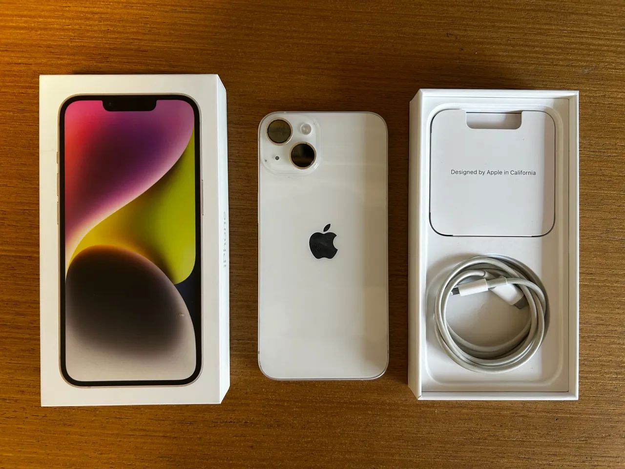 iPhone 14 128GB Estelar (Branco) - Com Caixa + Cabo Original - Foto 3