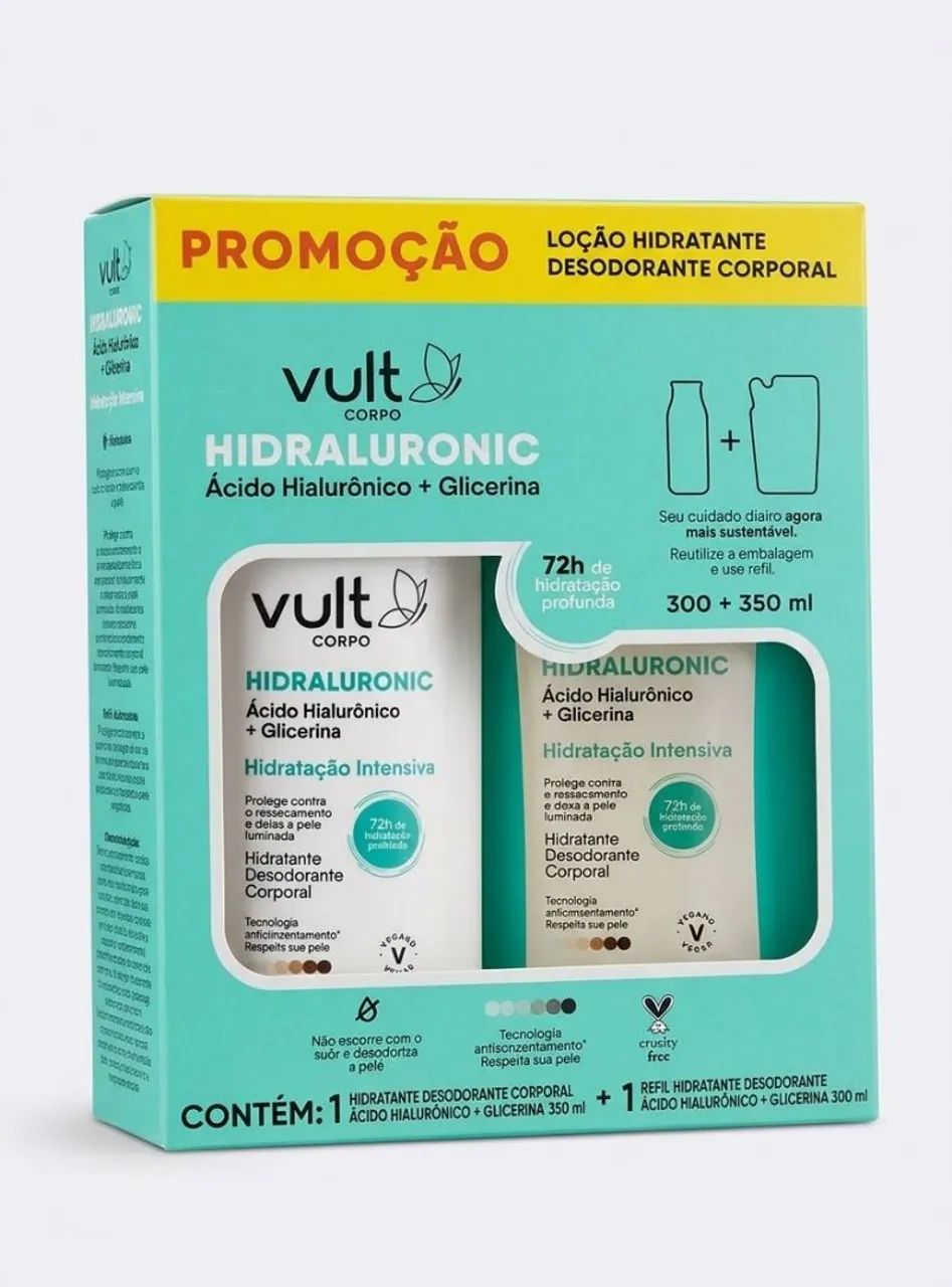 Loção corporal hidratante.
